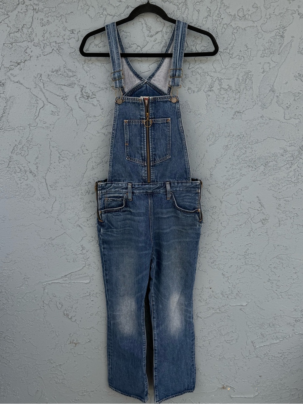 Levi’s Zip Front Orange Tab Tomorrow’s Parties Blue Denim Cotton Overalls 28